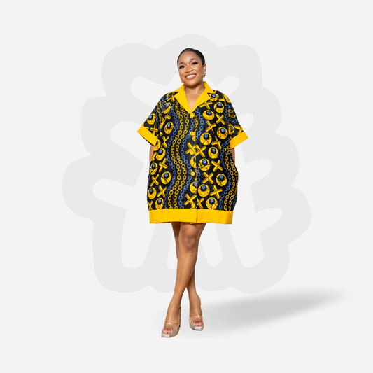 Chic Ankara Shorty Kaftan Bubu